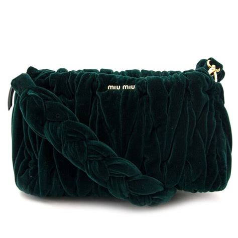 green velvet miu miu|Bags .